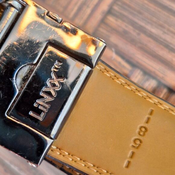 MIO MARINO Belt Black NWOT Linxx Designer Ratchet Leather ADJUSTABLE up to 58" - Picture 12 of 12